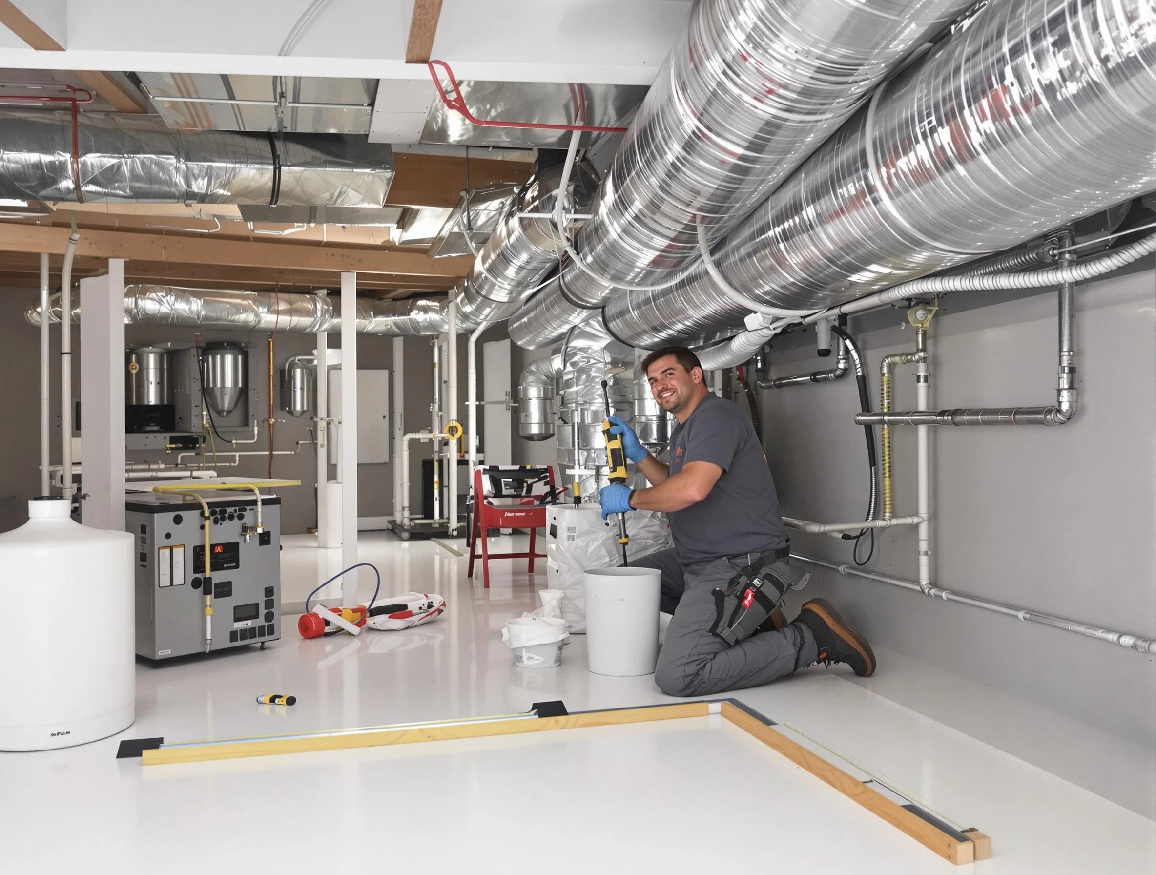 Professional duct sealing service by Jeannette Air Duct Cleaning in Jeannette