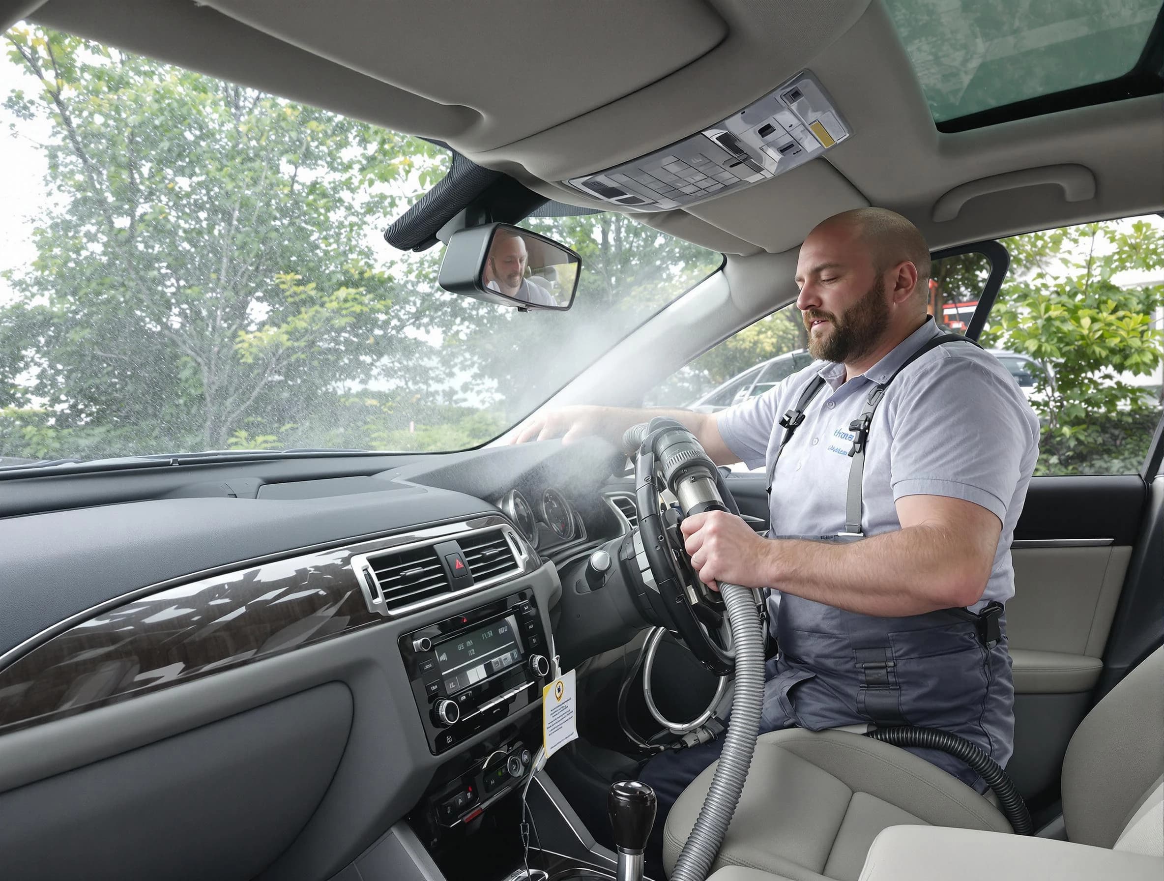 Jeannette Air Duct Cleaning specialist performing professional car duct cleaning in Jeannette