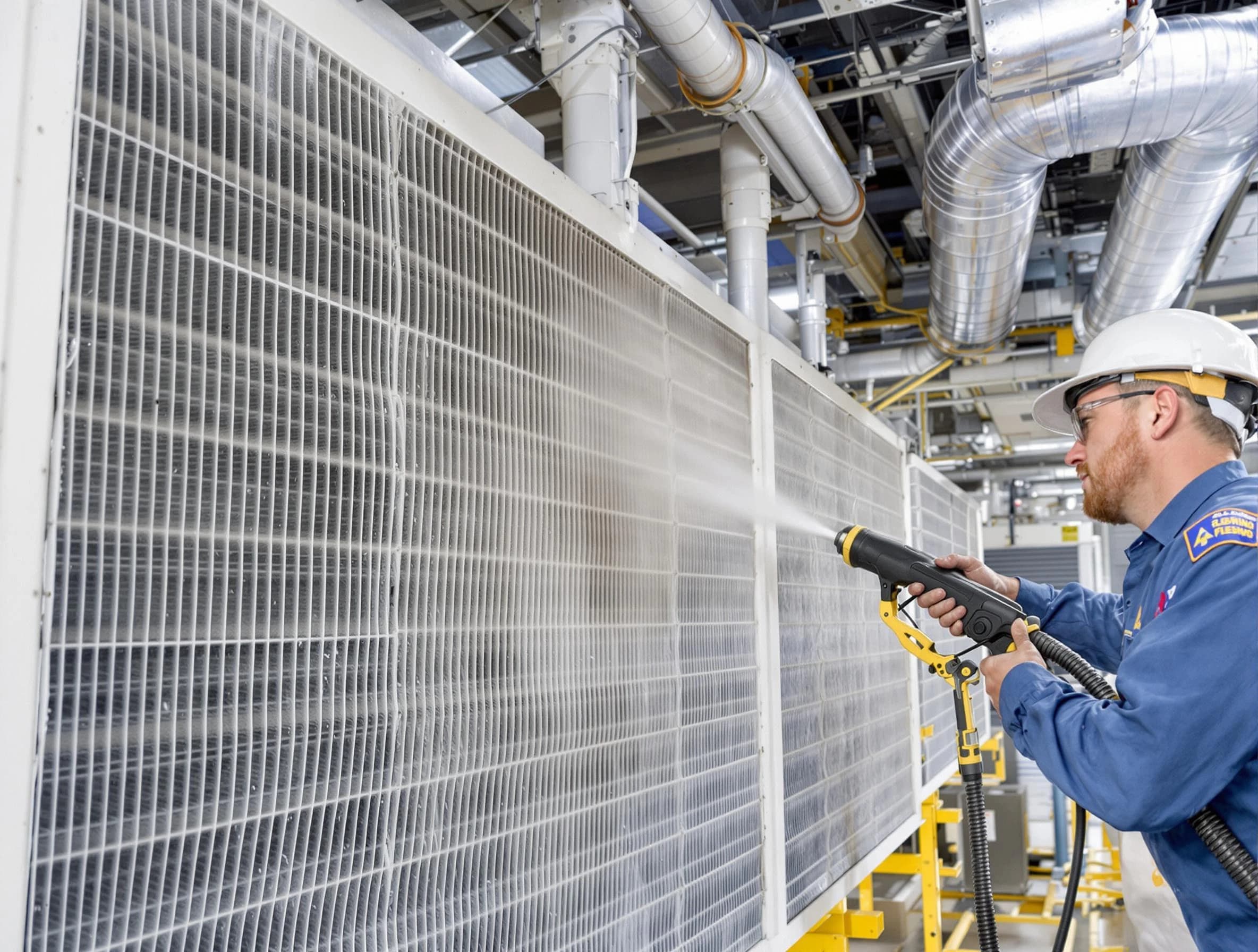 Professional commercial coil cleaning by Jeannette Air Duct Cleaning in Jeannette