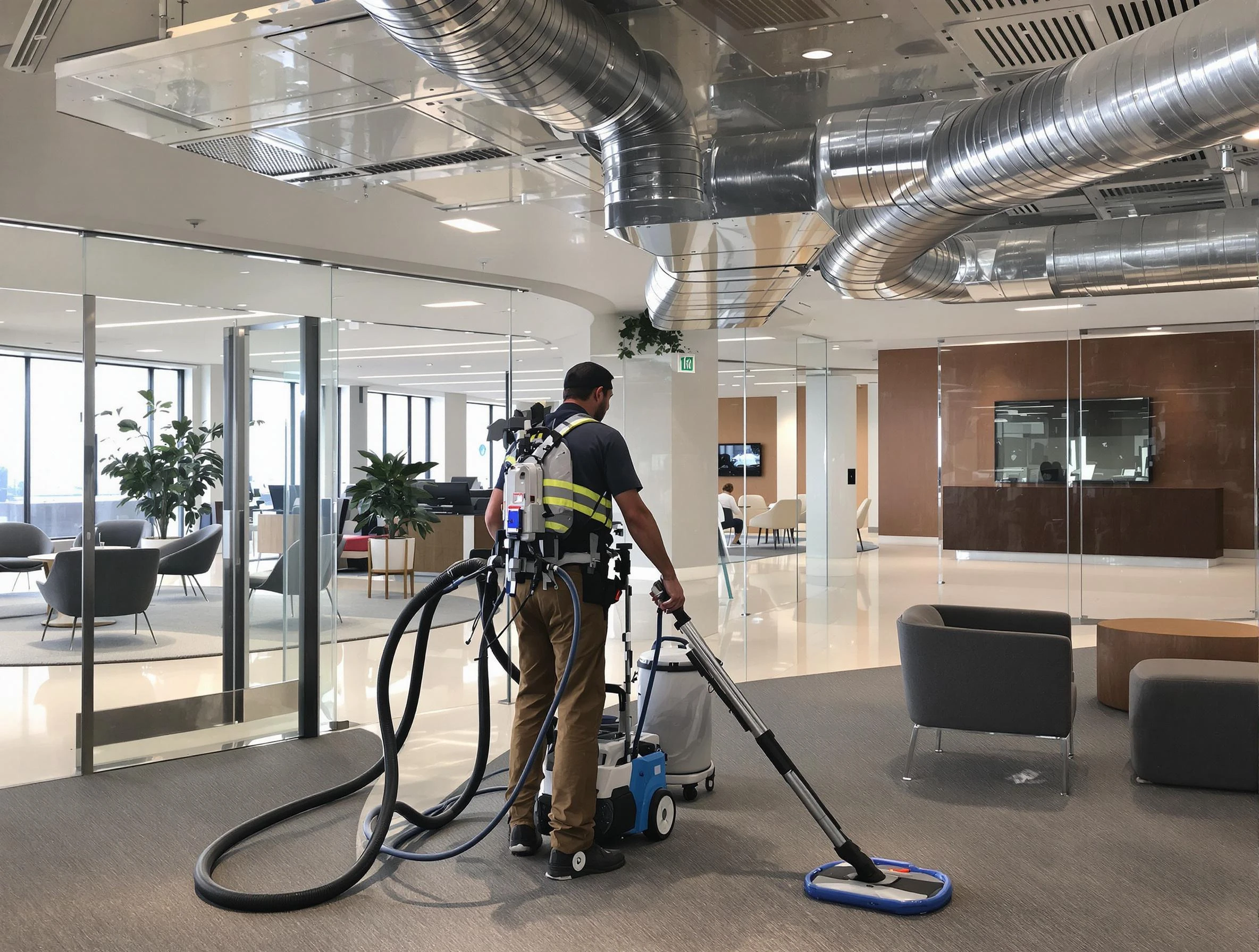 Commercial duct cleaning service by Jeannette Air Duct Cleaning in Jeannette