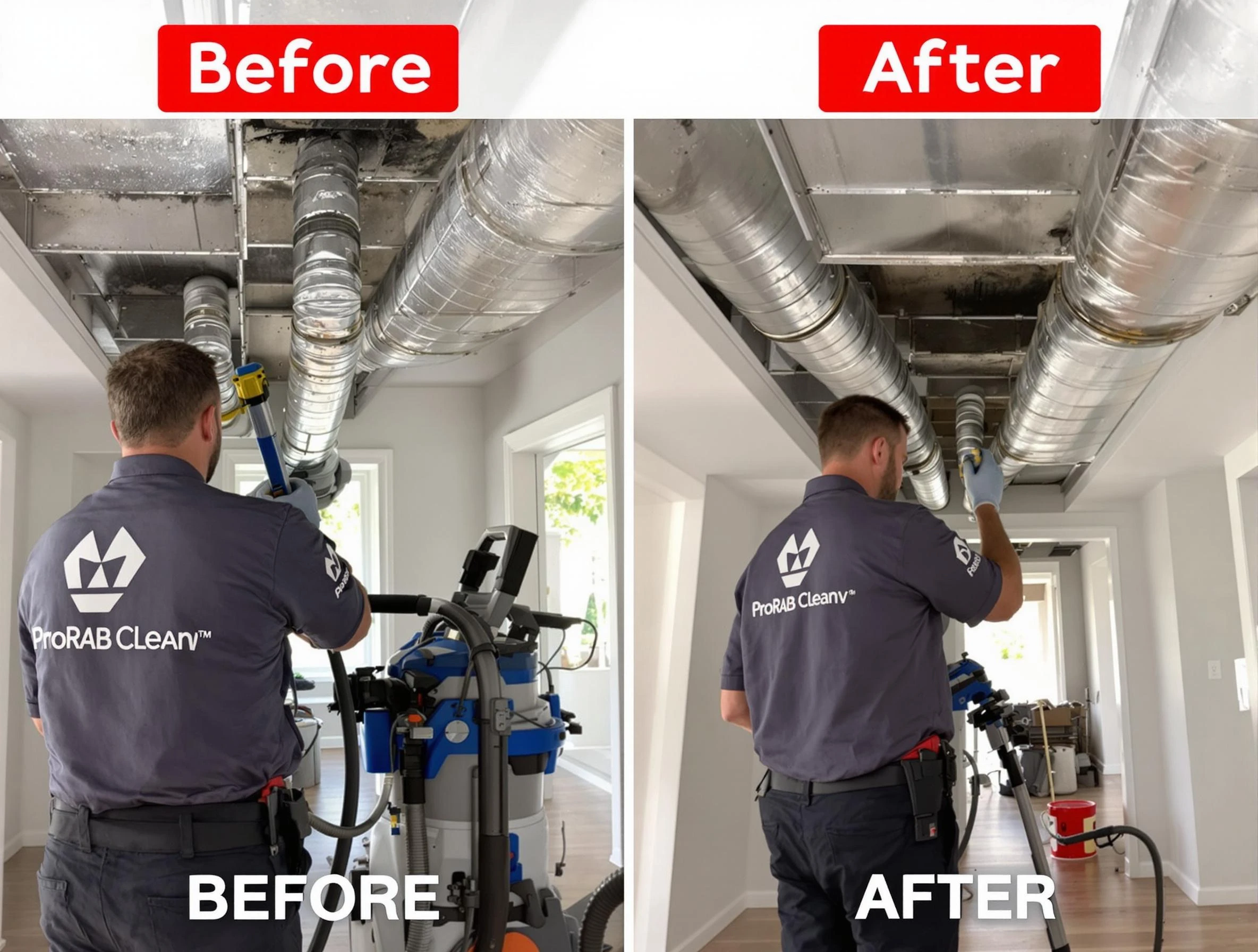 Jeannette Air Duct Cleaning expert performing thorough residential duct cleaning in a Jeannette home